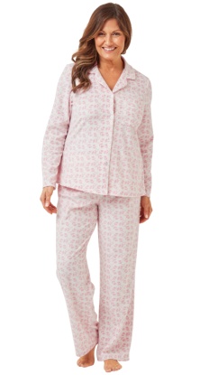 Marlon Printed Floral Petal Fleece Pyjama